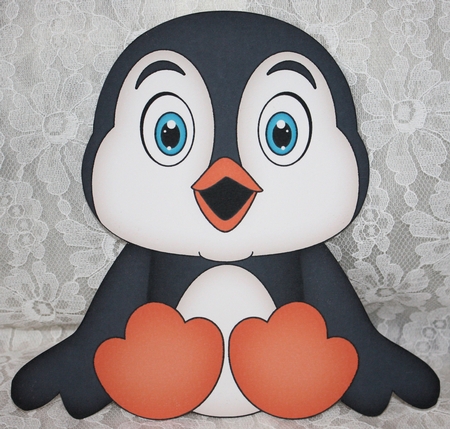3D Cute Bird Treat Box Gift Set Mini Kit - Cute Little Pip Penguin by Marion Kimberley-Scott
