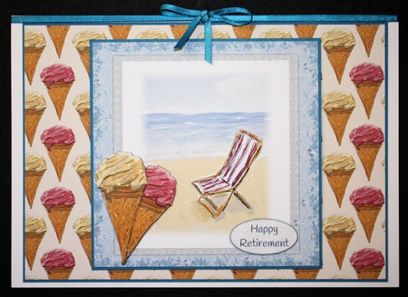 ICE CREAM CONES BACKGROUND/BACKING PAPER: A4 With Commercial Use by Marion Kimberley-Scott