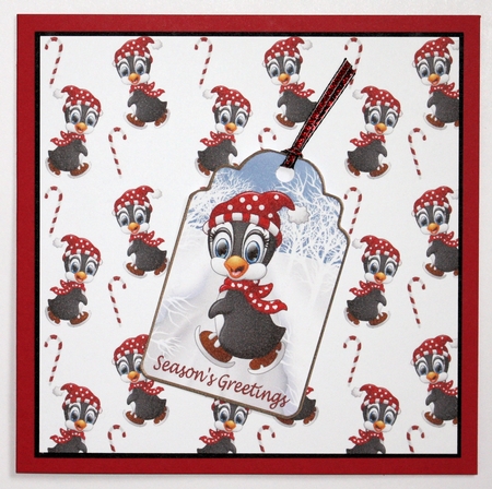 Christmas 14 x Penguin Backing Papers kit 1 by Marion Kimberley-Scott
