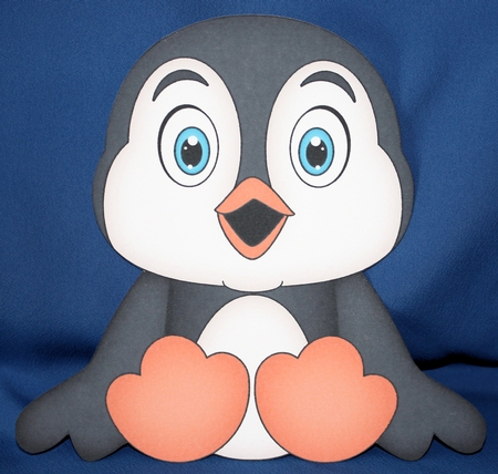 3D Shaped Card  Kit - Cute Little Pip Penguin by Marion Kimberley-Scott