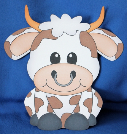 3D Shaped Card  Kit -  Cute Little Billy Bull by Marion Kimberley-Scott