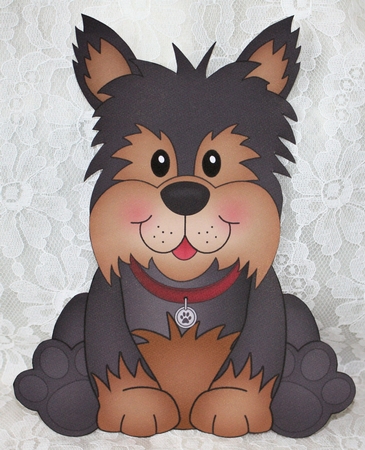 3D Cute Canine Treat Box Gift Set Mini Kit - Little Yorkie Dog Timmy by Marion Kimberley-Scott