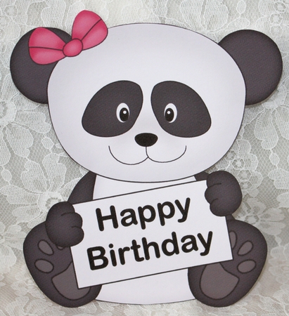 3D Shaped Card  Kit - Cute Little Panda Su Ling by Marion Kimberley-Scott