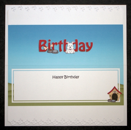 Large DL HAPPY BIRTHDAY insert by Marion Kimberley-Scott