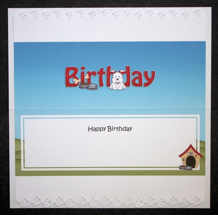Large DL HAPPY BIRTHDAY insert by Marion Kimberley-Scott