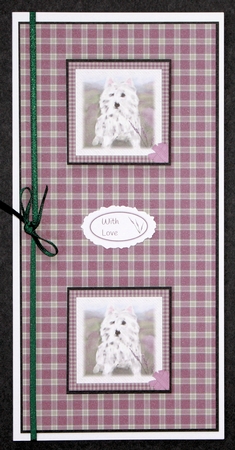 PLAID/TARTAN BACKGROUND IN HEATHER COLOURS: A4 Patterned Background/Backing Paper, With Commercial Use by Marion Kimberley-Scott