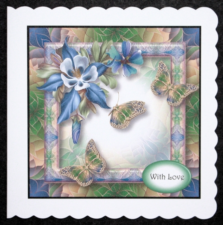 Art Nouveau Bright & Butterflies - Fleur De La Foret by Marion Kimberley-Scott