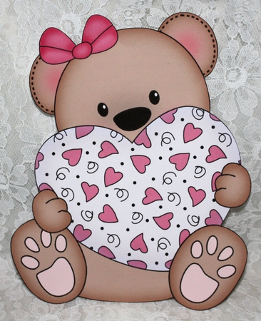 3D Cute Bear Treat Box Gift Set Mini Kit - Cute Little Livvy Bear by Marion Kimberley-Scott
