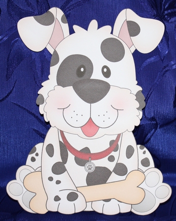 3D Shaped Card  Kit - Little Spotty Dog Spot by Marion Kimberley-Scott