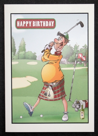Golf Dude Kilt by Marion Kimberley-Scott
