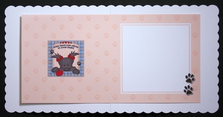 Square landscape insert - Dogs Leave Paw Prints - Scottie Dog Maisie by Marion Kimberley-Scott