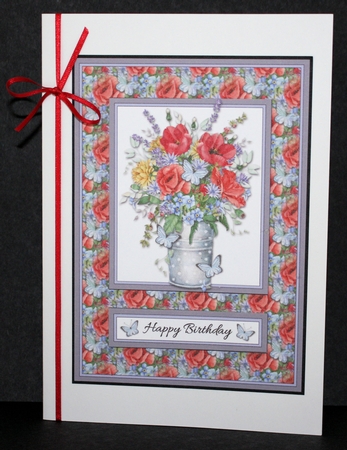 Poppies and butterflies topper by Marion Kimberley-Scott