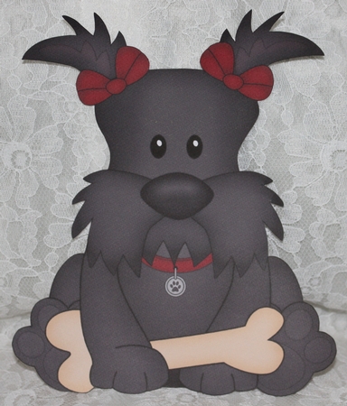 3D Shaped Card  Kit - Little Scottie Dog Maisie by Marion Kimberley-Scott