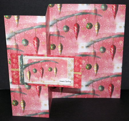 CHRISTMAS ORNAMENT BACKGROUND/BACKING PAPER: A4 Horizontal Orientation With Commercial Use by Marion Kimberley-Scott