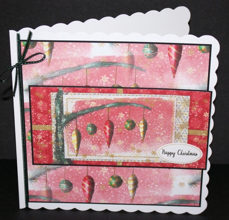 CHRISTMAS ORNAMENT BACKGROUND/BACKING PAPER: A4 Vertical Orientation With Commercial Use by Marion Kimberley-Scott