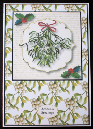 White & Gold - Merry Mistletoe by Marion Kimberley-Scott