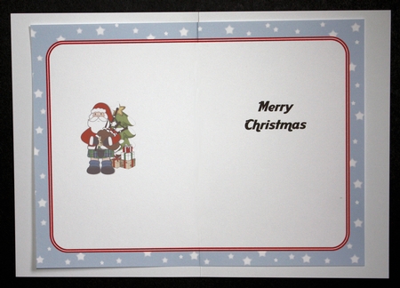 Scottish Santa decoupage insert by Marion Kimberley-Scott