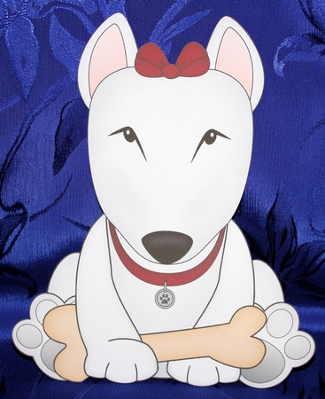 3D Shaped Card  Kit - Little English Bull Dog Terrier Countess by Marion Kimberley-Scott