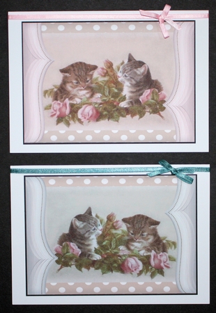 Vintage  Kittens 3 by Marion Kimberley-Scott