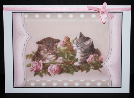 Vintage  Kittens 3 by Marion Kimberley-Scott