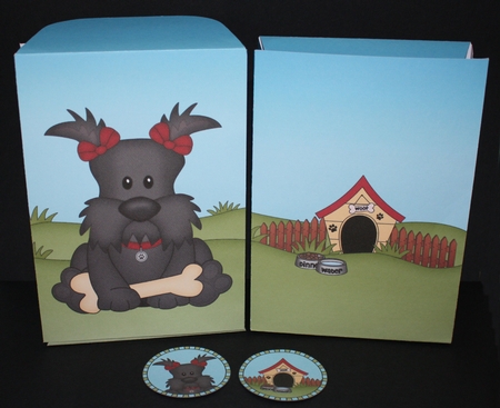 3D Gift Bag Mini Kit - Cute Little Scottie Dog Maisie by Marion Kimberley-Scott