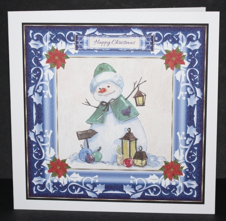 Snowman Topper Plus Gift Tag by Marion Kimberley-Scott