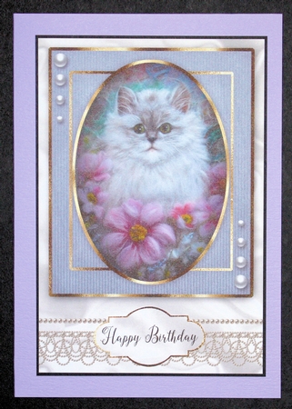 Happy Birthday Floral card by Marion Kimberley-Scott