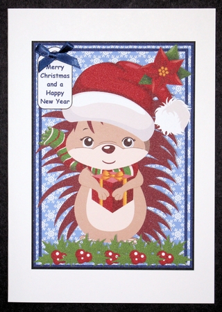 Christmas Hedgehog by Marion Kimberley-Scott