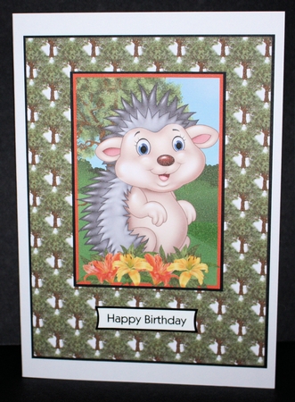 Hedgehog and Lilies by Marion Kimberley-Scott