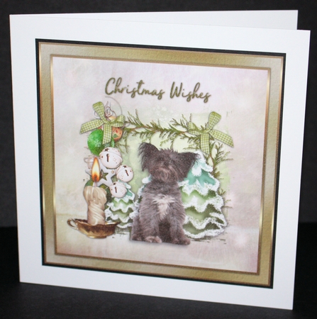 Christmas Wishes Cute Puppy Bumper Kit  by Marion Kimberley-Scott