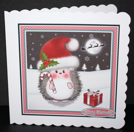 Hedgy in Santa Hat by Marion Kimberley-Scott