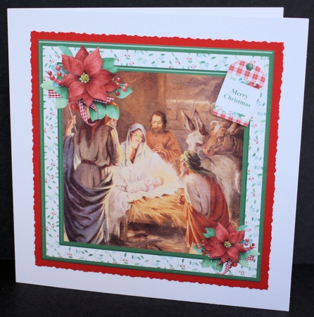 Christmas Nativity Scene Card Mini Kit & Decoupage by Marion Kimberley-Scott