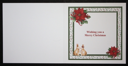 Rabbit family christmas mini kit & decoupage by Marion Kimberley-Scott