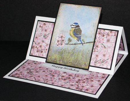 BLOSSOM BACKGROUND/ BACKING PAPER: A4 with commercial use by Marion Kimberley-Scott