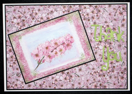 BLOSSOM BACKGROUND/ BACKING PAPER: A4 with commercial use by Marion Kimberley-Scott