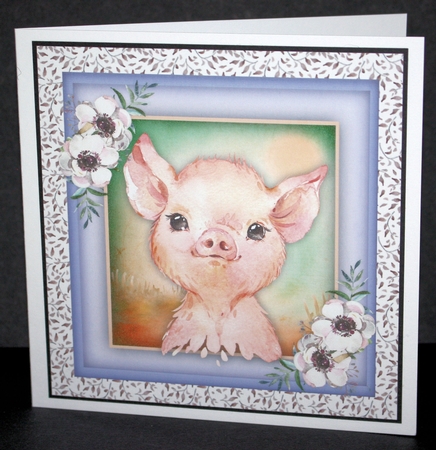 Beautiful Water coloured Pig by Marion Kimberley-Scott