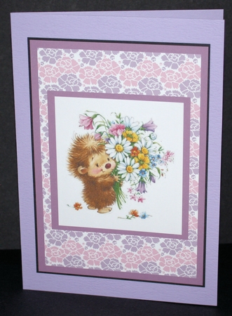 Best Mum in the world greeting card by Marion Kimberley-Scott