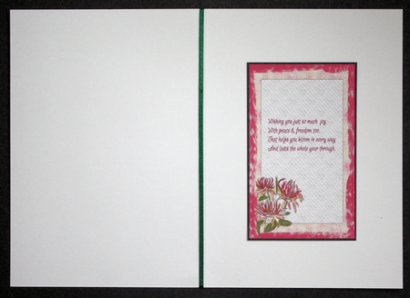 HONEYSUCKLE: 3 Floral Inserts, 2 With Verse by Marion Kimberley-Scott