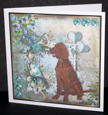 Teal Garden pups Bumper Kit  by Marion Kimberley-Scott