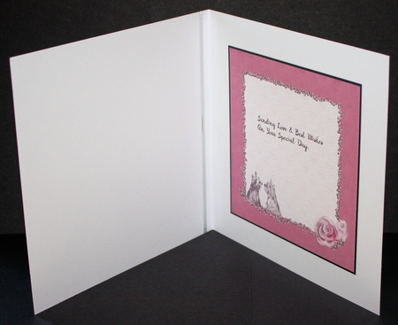 WOOFY  WISHES: 8x8  *6-Sheet* Cute Dog Wedding/Birthday/Anniversary Card Kit With Decoupage, Verses & Background by Marion Kimberley-Scott