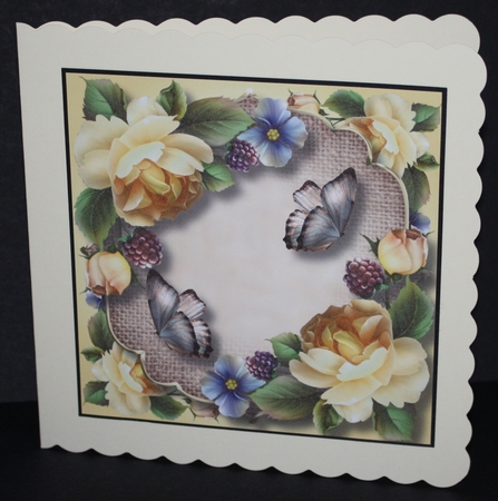 Flowers, Burlap & Butterflies QUICK TOPPER Bumper Kit by Marion Kimberley-Scott