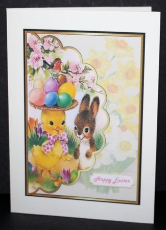 Happy Easter Decoupage Topper 1 by Marion Kimberley-Scott