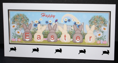 Easter Bunnies Large dl Topper by Marion Kimberley-Scott