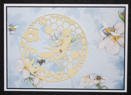 Bee Life Backing Paper Blue by Marion Kimberley-Scott