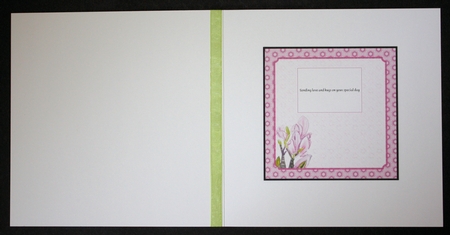 MAGNOLIA: Pink Floral insert, 2 Optional Verses, & Bonus Gift Tag/Mini-Topper by Marion Kimberley-Scott