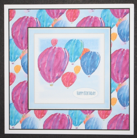 HOT AIR BALLOONS:A4 Background/Backing Paper, With Commercial Use by Marion Kimberley-Scott