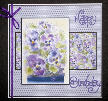 TINY PURPLE STARS PATTERN: A4 Geometric Background/Backing Paper With Commercial Use by Marion Kimberley-Scott
