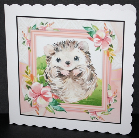 Beautiful Water Colour Hedgehog 8x8  by Marion Kimberley-Scott