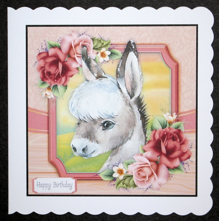 Adorable Grey Donkey 8x8 Mini Kit by Marion Kimberley-Scott