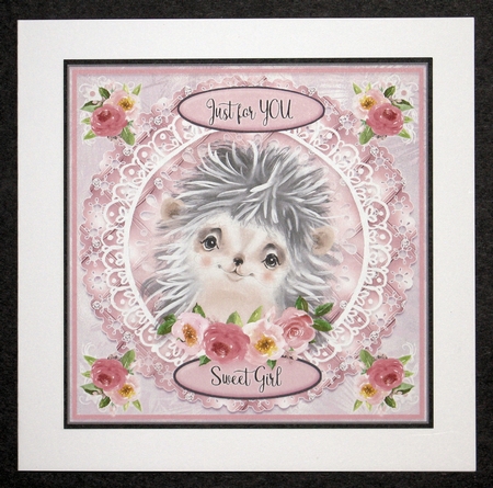 Cutest Animals - Card Topper Series - Holly Hedgehog by Marion Kimberley-Scott